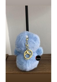 Resim Sevimli Penguen Peluş Oyuncak Anahtarlık Hediyelik Uyku Arkadaşı 15 Cm Mavi 