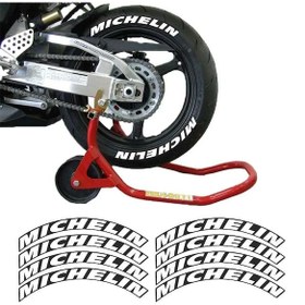 Resim Michelin 3D Lastik Yanak Yazısı Beyaz 