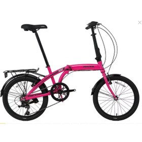 Resim Bisan Twin 20 V Katlanır Bisiklet (Pembe-Siyah) 