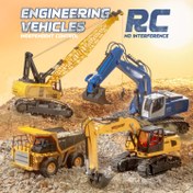 Resim 8+ RC Ekskavatör: Rezinden yapılmış, sağlam ve hassas! Kazma, kaldırma, sonsuz eğlence için dayanıklı tasarım. Genç yapımcuların iş sahasında ustalaşması için mükemmel! 