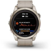 Resim Fenix 7S Pro Sapphire Solar Soft Gold Bej Akıllı Saat Garmin