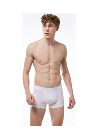 Resim Malabadi Erkek Beyaz 3 Lü Paket Modal Kısa Boxer 011 Beyaz 