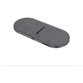 Resim 2'si 1 Arada İkili Qi Kablosuz Şarj Hızlı Şarj Ped'i İphone Uyumlu Ve Samsung İçin - Gri 