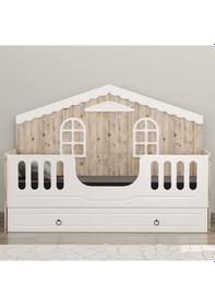 Resim Sude Membran Yavrulu Montessori Karyola - Beyaz Soho Diğer 