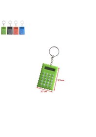 Resim Bisküvi Şekilli Mini 8 Haneli Hesap Makinesi Anahtarlık 1 Adet Ebat: 5,5 Cm X 3,7 Cm Yeşil 