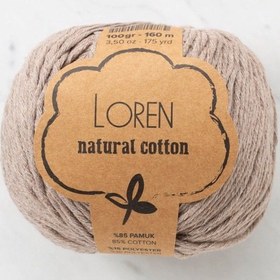Resim Loren Natural Cotton Vizon El Örgü İpi - R085 - 33924 