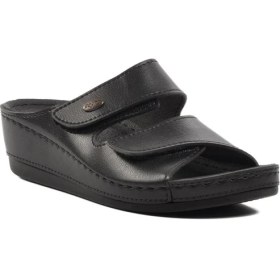 Resim Ayakmod 15.009 Siyah Kadın Dolgu Topuk Terlik 