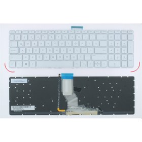 Resim HP Uyumlu Pavilion 15-Au, 15-Aw, 15-Bk, 17-Ab, 15-Ae, 15-Bc Klavye Işıkl 553458024 