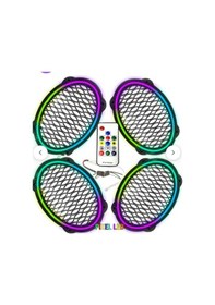 Resim Poke Pk-5653 Kumandalı Pixel Led Kapak Animasyonlu 4 Adet Oval Oto Hoparlör 