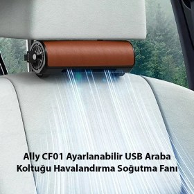 Resim Store Mania Ieg™ Ally CF01 Ayarlanabilir Araç ve Oyuncu Koltuğu Için Havalandırma Soğutma Fanı - Usb-(57 