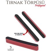 Resim Skygo ModaCar Manikür Pedikür Tırnak Törpüsü 100/180 Grid Profesyonel 3 Adet 