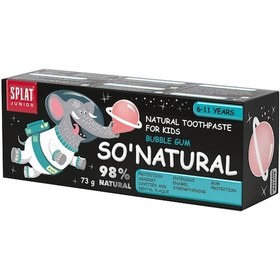 Resim Splat So Natural 6 - 11 Yaş Bubble Gum Çocuk Diş Macunu 73 G 