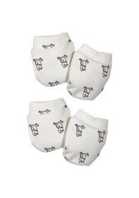 Resim Tinylamb Kuş Desenli Bebek Eldiven Seti - 2 Takım Çok Renkli 