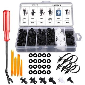 Resim Lasonstiges İç Klips Kolu Bağlantı Elemanı Oto Uzay Parçaları Sadece Kullanılan Motor Kapağı Tampon Bağlantı Elemanları 100 