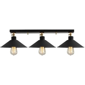 Resim Dylight Retro Metal Dekoratif Tavan Plofyoner Mafsallı 3 Lü Sıral (537177495) 