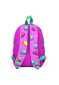 Resim Coral High Kids Açık Pembe Makaron Desenli İki Bölmeli Yuva Sırt Çantası 