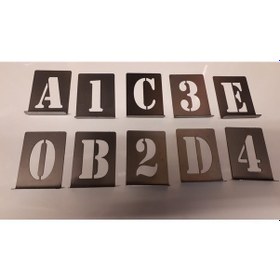 Resim 25Mm Harf ve Rakam Şablon Seti 