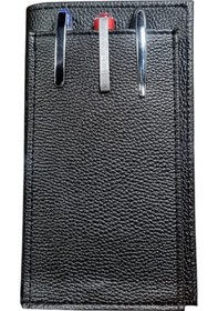Resim Kalemlikli Not Defteri Cüzdan , Cep Telefonu Bölmeli - Suni Deri -9,5 Cm X 17 Cm Siyah 
