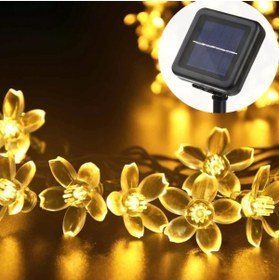 Resim Technojet 20 Ledli Solar Çiçekli Gün Işığı Bayçe Aydınlatma Dekorasyon Güneş Enerjili 