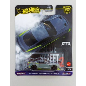 Resim Hot Wheels Premium Slide Street 2 2018 Ford Mustang Rtr Spec 5 Model Araba 