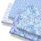 Resim 1 adet Önceden Kesilmiş 0.91/1.83 metre (149.86cm x 45.97cm) Yumuşak Pastel Yıldız & Ay Noktalı Kumaş - DIY El İşleri, Quilting, Çantalar, Yastıklar, Giysiler için Hafif 120gsm - Hediyeler, Ev Dekorasyonu ve Tatil Projeleri, El Sanatları Malzemeleri, Dekoratif Kumaş, Yapımı Tekstil, DIY Cüzdan Yapımı İçin Mükemmel 