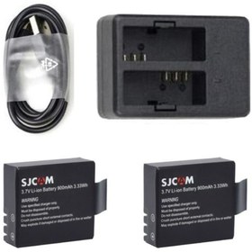 Resim Gplus Orjinal SJCAM 2 Adet Yedek Batarya ve Çiftli USB Şarj İstasyonu 