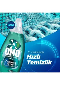 Resim Omo Express Fresh Kötü Koku Karşıtı Beyaz ve Renkliler Sıvı Çamaşır Deterjanı 3 x 1480 ML 