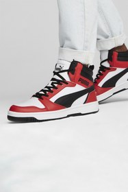Resim Puma Rebound v6 Beyaz Erkek High Sneaker | Orijinal 