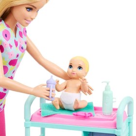 Resim Barbie Kariyer Bebekleri Çocuk Doktoru JMK12 