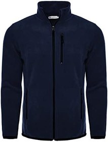 Resim Ghassy Co. Erkek Pro Rüzgar Geçirmez 5 Cepli Outdoor Tam Fermuarlı Polar Ceket 
