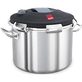 Resim Kapp Çelik Düdüklü Tencere 32X23 CM- 18 Lt Gri 