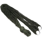 Resim Dış Mekan Malzemeleri Kalın Örgü Hamak Naylon Halat Tek Hamak Çok Renkli 