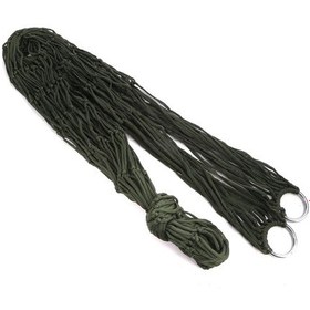 Resim Dış Mekan Malzemeleri Kalın Örgü Hamak Naylon Halat Tek Hamak Çok Renkli 