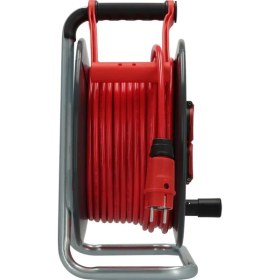 Resim Brennenstuhl Professionallıne Steelcore Serisi Bremaxx IP44 Lisanslı 5 Yıl Garantili IP44 Lisanslı Çelik Tambur 50 Metre Makaralı Kablo H07BQ-F 3g1.5 