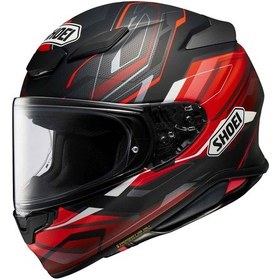 Resim Shoei Nxr 2 Capriccio Kapalı Motosiklet Kaskı Kırmızı - Siyah 