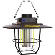 Resim Ranyeek Şarj Edilebilir Led Kamp Lambası - 4500mah Pil, Su Geçirmez, Taşınabilir, 380lm Siyah 