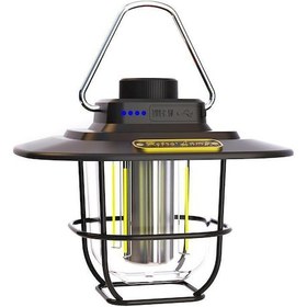 Resim Ranyeek Şarj Edilebilir Led Kamp Lambası - 4500mah Pil, Su Geçirmez, Taşınabilir, 380lm Siyah 