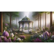 Resim Venspor 200x150cm Bahçe Çardak Manzarası Fon Duvar Örtüsü Arkaplan 
