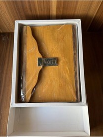Resim Şifreli Ahşap Kapaklı Defter Özel Kutusunda Değiştirilebilir İçerikli 