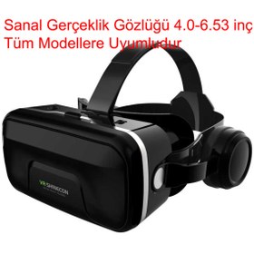 Resim Yesnıce VR Shinecon 3D Sanal Gerçeklik Gözlüğü 4.0/6.53 inç Android ve IOS telefonlarla uyumludur 