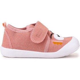 Resim Kiko Kids Cookie Cırtlı Kız Bebek İlk Adım Panduf Ayakkabı Pudra 