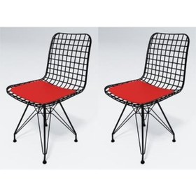 Resim Knsz Kafes Tel Sandalyesi 2 Li Mazlum Syhkrm Ofis Cafe Bahçe Mutfak 