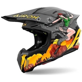 Resim Airoh Twist 3 Adventure Kask Sarı Mat Siyah 