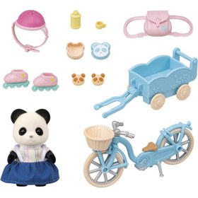 Resim Sylvanian Families Bisiklet ve Paten Set Panda 5652 