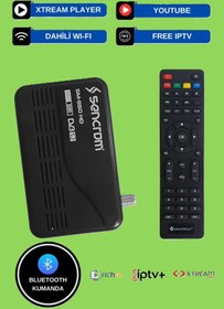 Resim sencrom Hd Uydualıcı Wifi Dahil Canaklı Canaksız Sınırsız Tv Paketi Uydu Alıcısı Bluetooth Kumandalı 