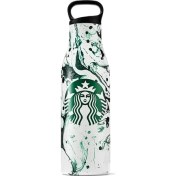 Resim Starbucks Starbucks® Paslanmaz Çelik Yeşil Benekli Su Şişesi 532 ml - 11139803 
