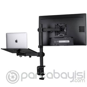 Resim ALLY 15-27inç Ayarlanabilir Mekanik Laptop Standı ve Monitör Tutucu 