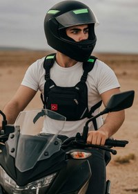 Resim MOONS COSMETIC MOTOSİKLET GECE GÖRÜNÜR SU GEÇİRMEZ GÜNLÜK KULLANIMA UYGUN REFLEKTÖRLÜ GÖĞÜS ÇANTASI 