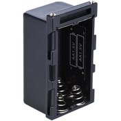 Resim Geeroyoo Np-f750 4 Adet Aa Pil Paketi Kılıfı Pil Tutucu Güç Np-f750 Serisi Led Video Işık Paneli / Monitör İçin Pil 