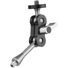 Resim Dofolink Andoer Ma-95 Aluminyum Alyuminyum Askı Braketi 1/4 İnç Vida 9.5cm Siyah-gri Renkli 1 Adet + Mini Tornavida 